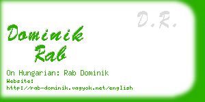 dominik rab business card